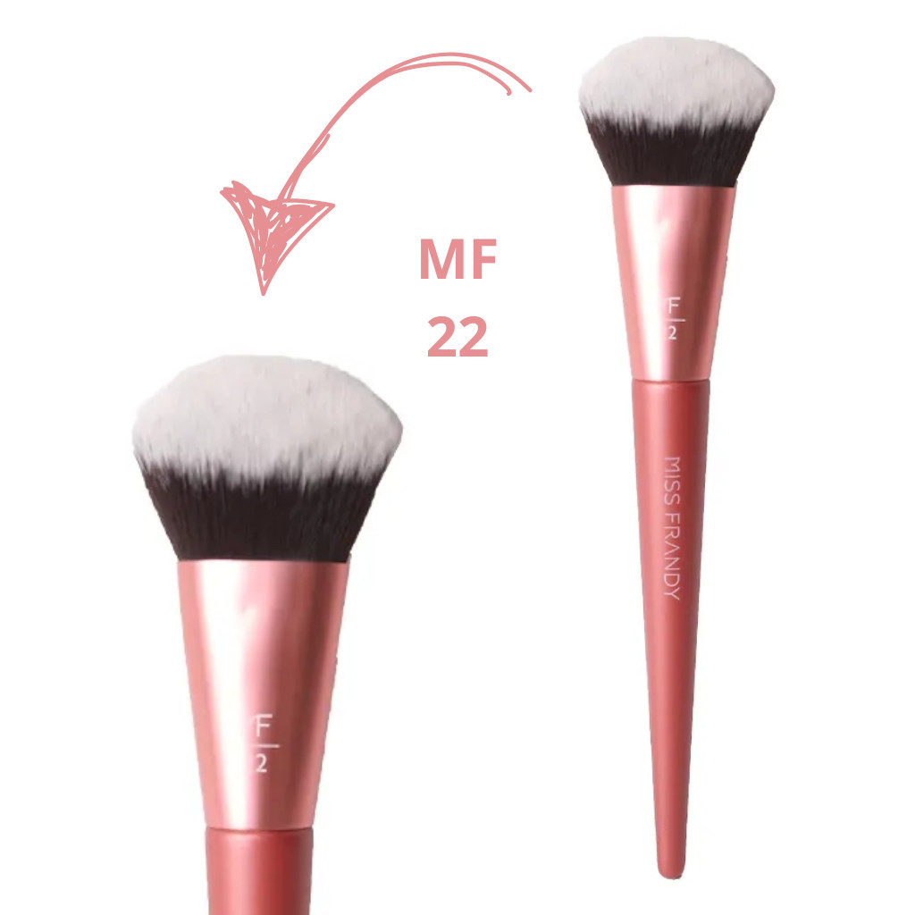 Kit 2 Pinceis MF22 e MF23 Duo Fiber  Linha Squad  - MISS FRANDY