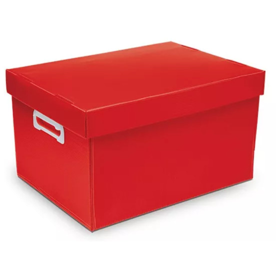 CAIXA ORGANIZADORA PEQUENA VERMELHA POLIBRAS em Oferta na Shopee