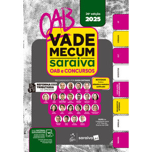 Vade Mecum Saraiva OAB e Concursos - 26ª Edição 2025 livros jk
