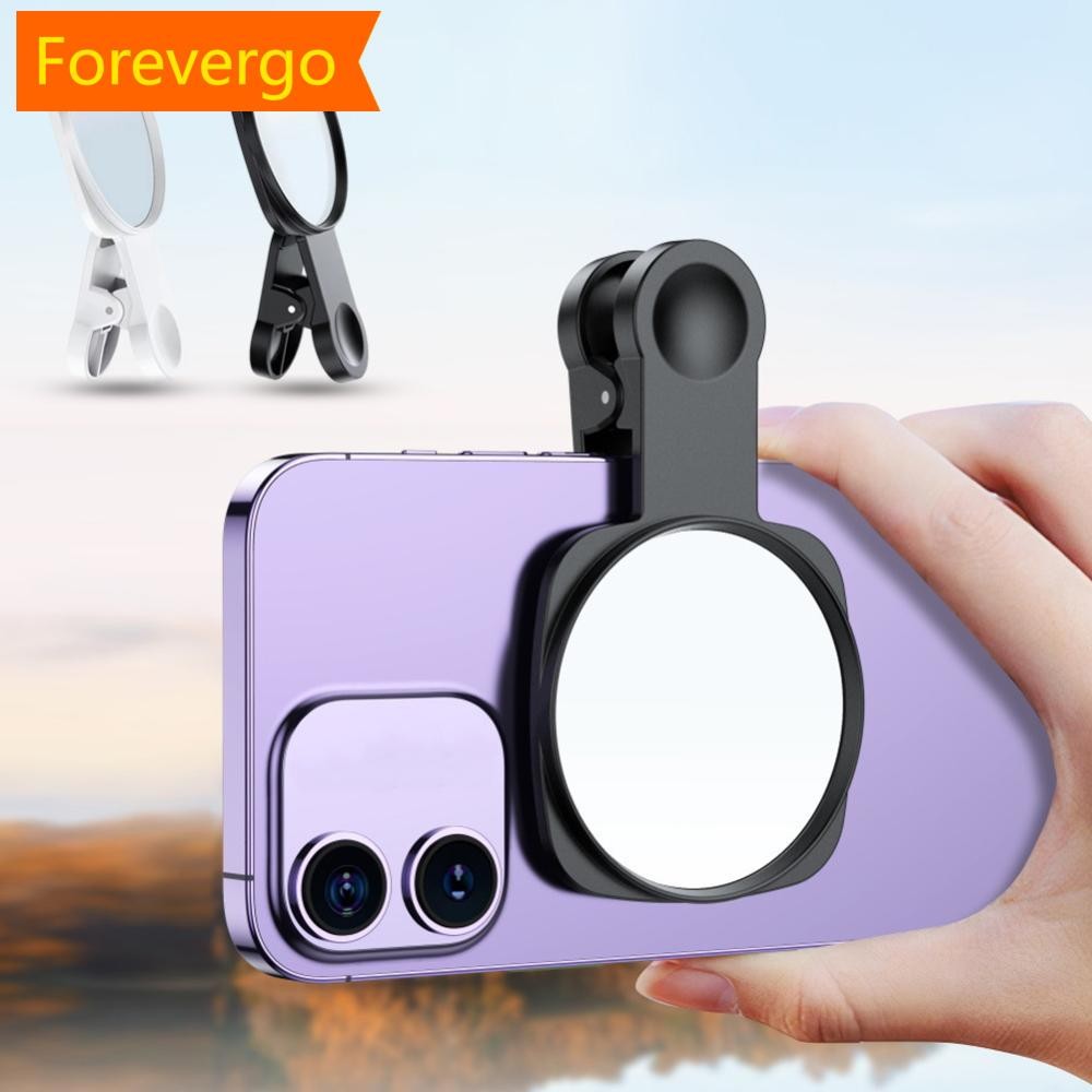 forevergo Universal Phone Câmera Traseira Selfie Espelho Para Smartphones HD Reflexão Clip-on Acessório Fotografia Com E