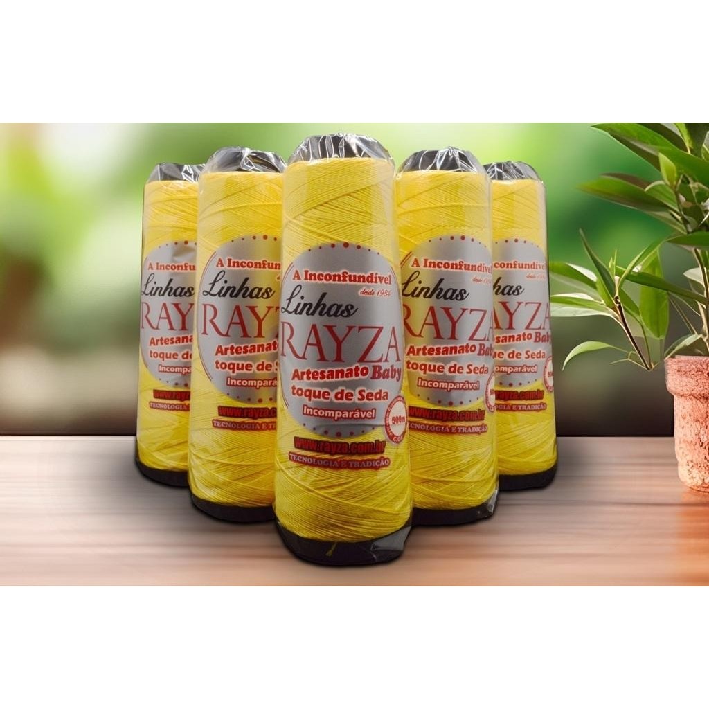 Linha RAYZA Artesanato Baby Fina Tex 144 cor 083-Canario