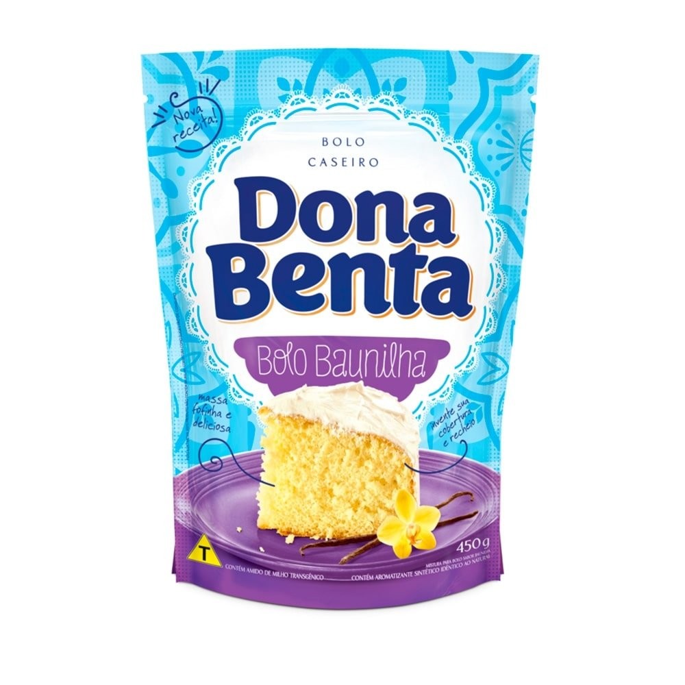 Mistura p/ Bolo Sabor Baunilha - 12 unidades - Dona Benta em Oferta na Shopee