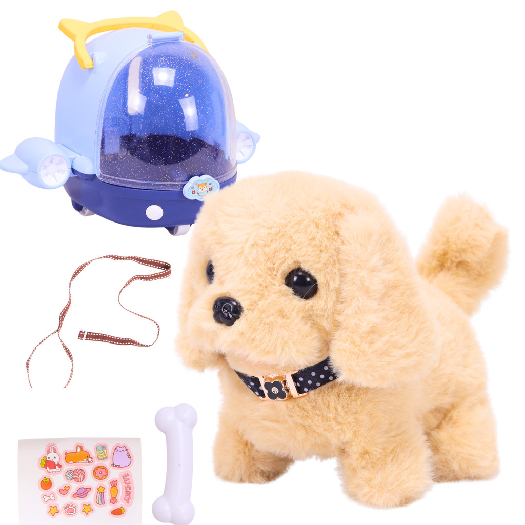 Cachorrinho de Pelucia c/Casinha Som e Movimento - Castela