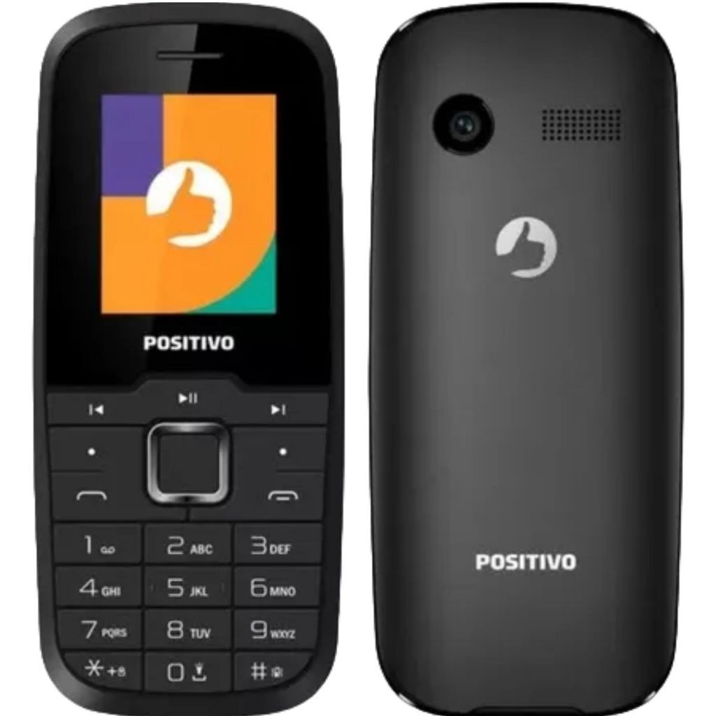 Celular Positivo P26 4G Preto Original Rádio Fm Dual Sim Celular para Idoso