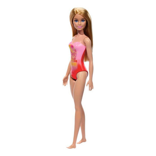 Boneca Barbie Praia Loira Maio Rosa Hxx48 Mattel