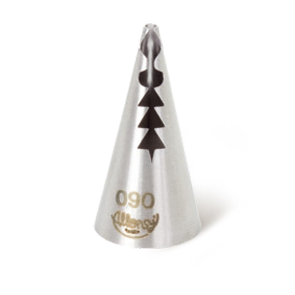 Bico para Confeitar Babado com Acabamento N°90 em Aço Inox para fazer texturas 1Un em Oferta na Shopee