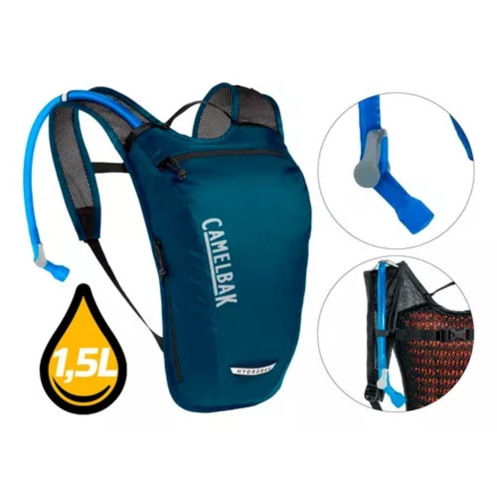 Mochila Hidratação Camelbak Hydrobak Light 1,5 L Azul