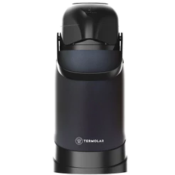 Garrafa Térmica 100% Inox Preta Revolution 1.2l Com Bomba Termolar