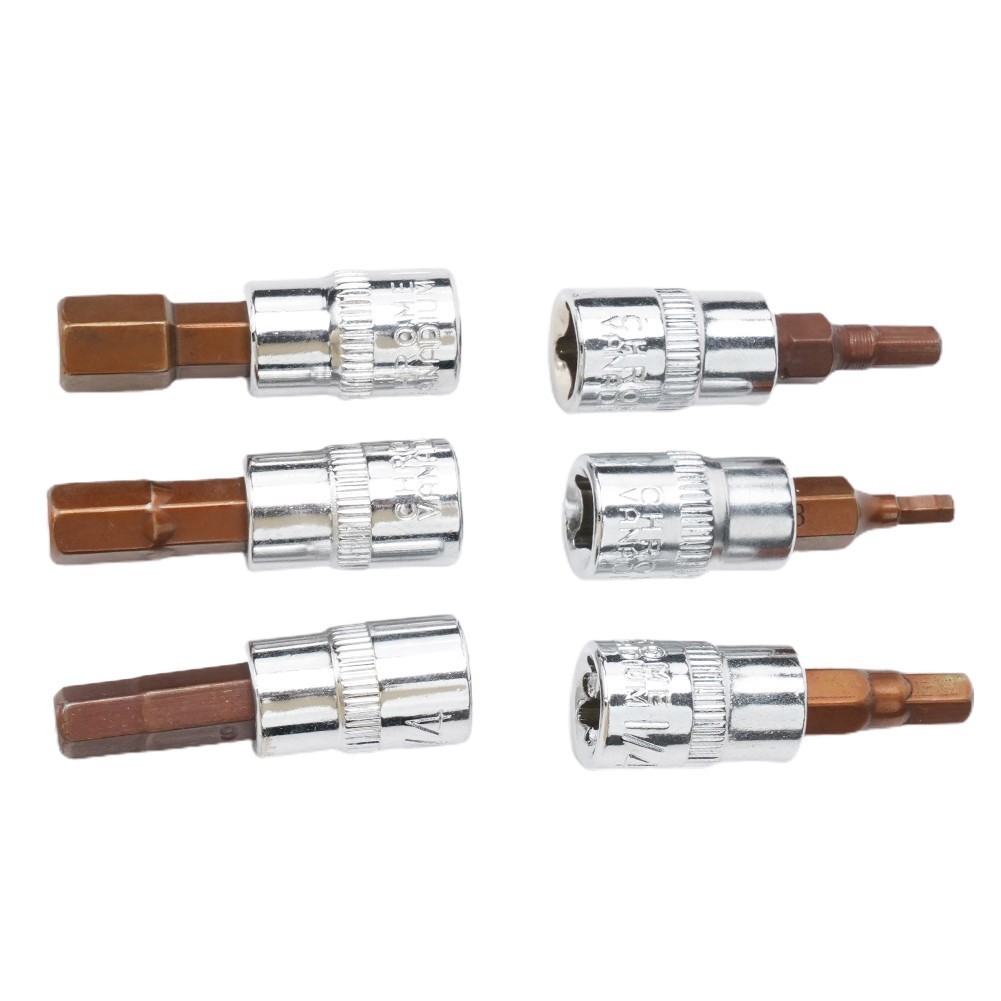 Hex 1 / 4 Polegada 1 Pcs Drive H3 H4 H6 Cabeça Ferramentas Chave De Fenda 6.35mm / 1 / 4 "