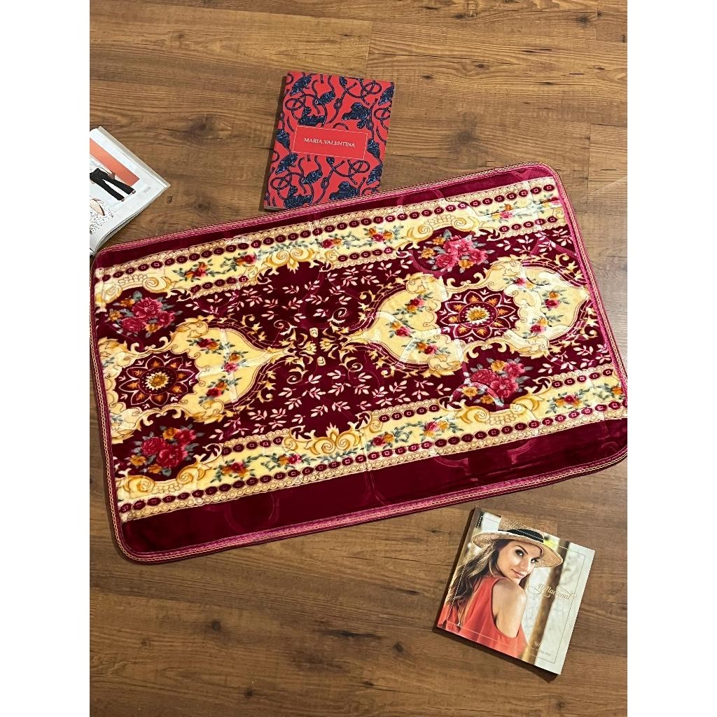 Tapete Sala Quarto Floral 60x90 cm Antiderrapante Ins Flannel pequeno Estampado em Oferta na Shopee