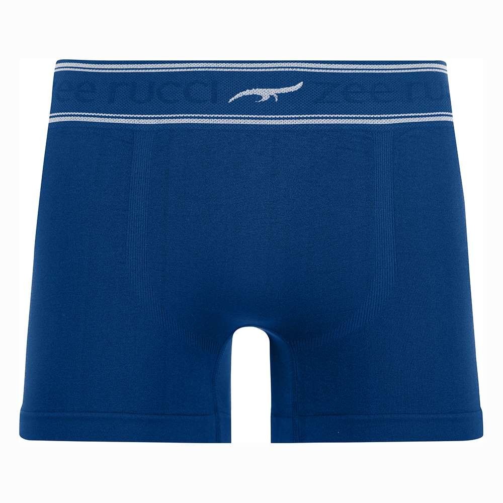 Cueca Boxer com Cós Listrado Sem Costura Navy em Oferta na Shopee