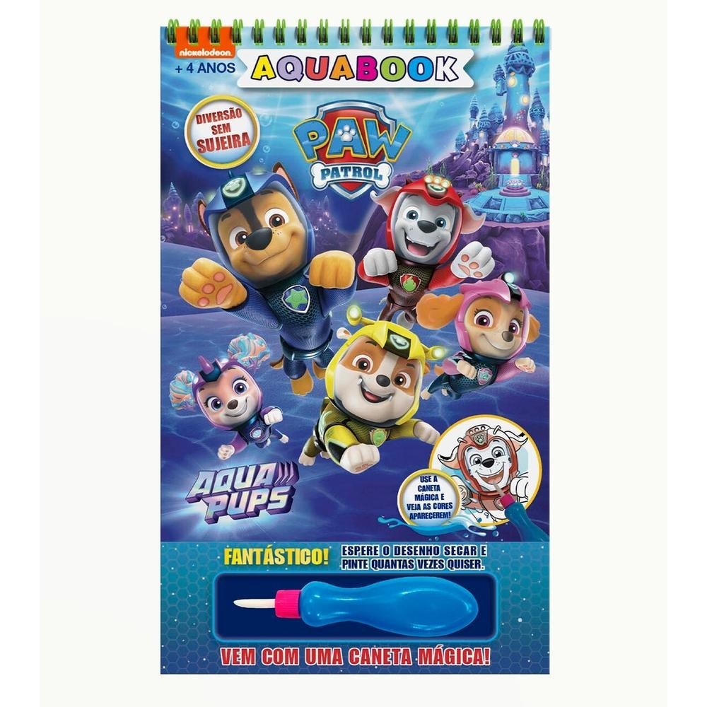 Patrulha Canina Aquabook - com Caneta Mágica
