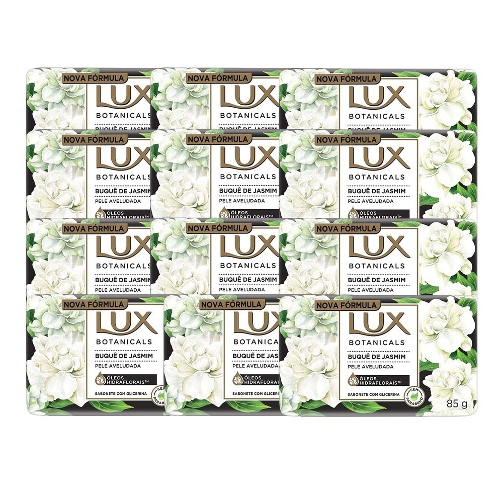 Kit 12 und Sabonete Lux Botanicals Buquê De Jasmim 85g em Oferta na Shopee