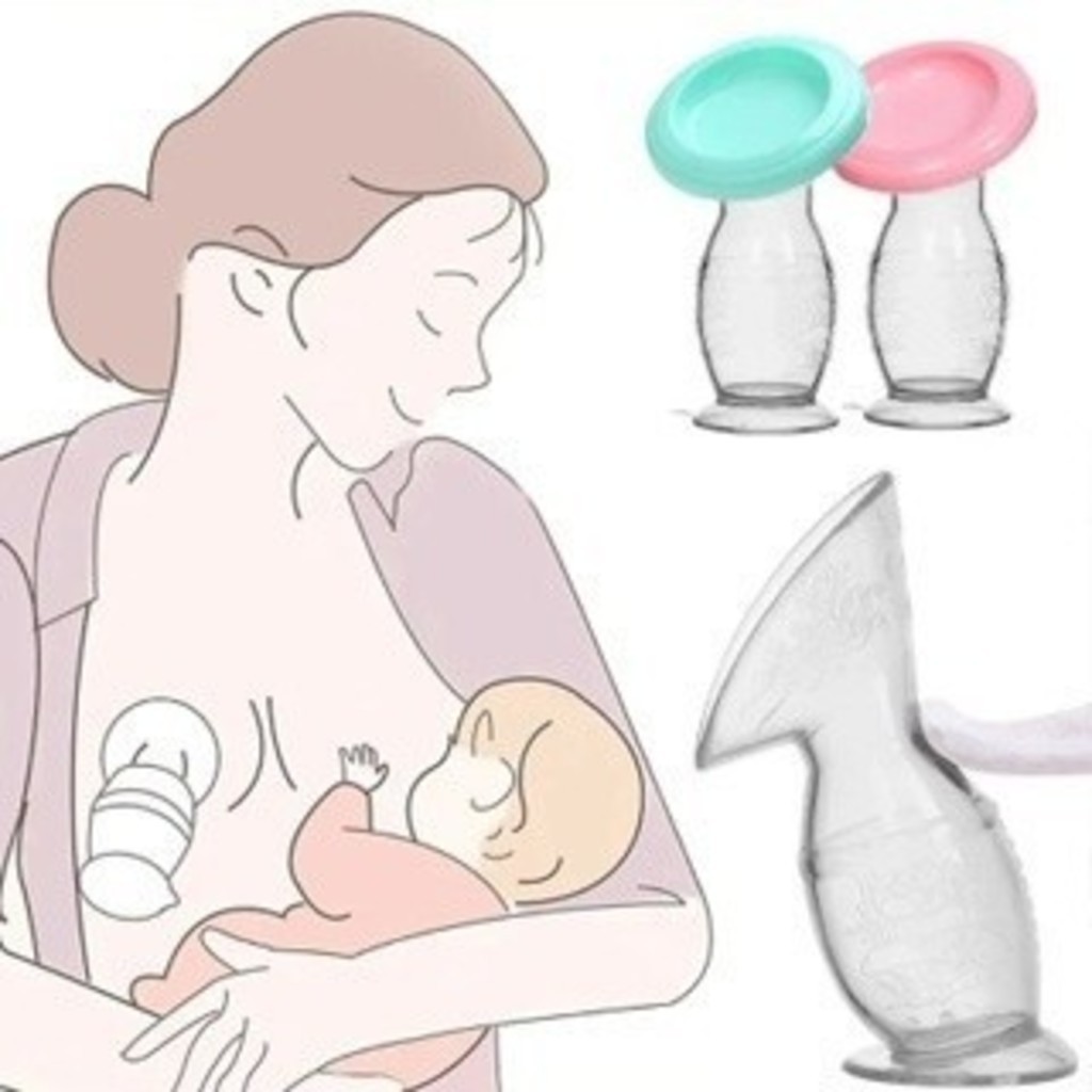 Bomba tira leite manual para alimentação de bebês, coletor automático de silicone