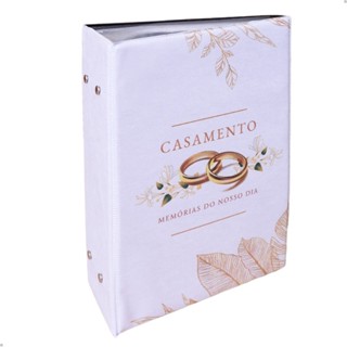 Álbum Fotográfico 500 Fotos 10x15 CASAMENTO BRANCO Aliança Casal Matrimônio em Oferta na Shopee