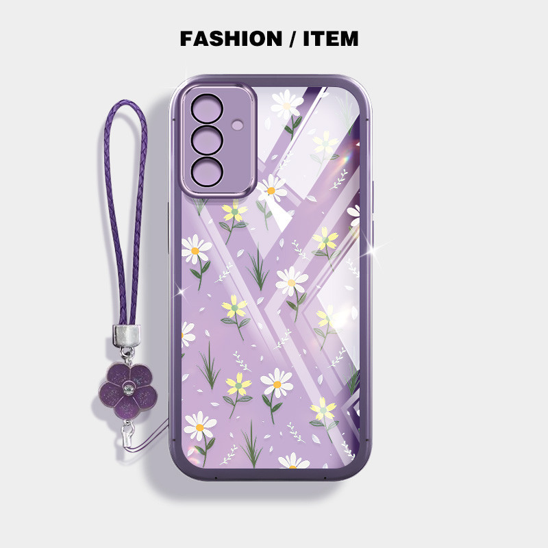 Capa De Telefone À Prova De Choque Com Flores Frescas Pequenas Para Samsung Gala