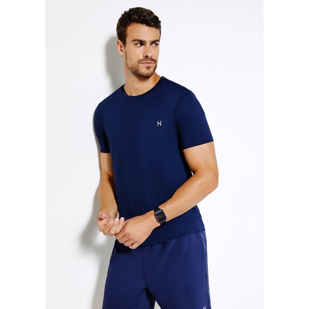 Camiseta Esportiva Masculina Manga Curta Com Refletivo Easy Care Hering Sports - Men Clothes