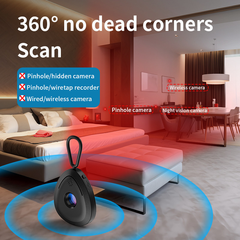 Detector De Câmera Para Proteção De Segurança Escondida Gadget De Detecção De Lente Pinhole Portátil Anti-Peeping