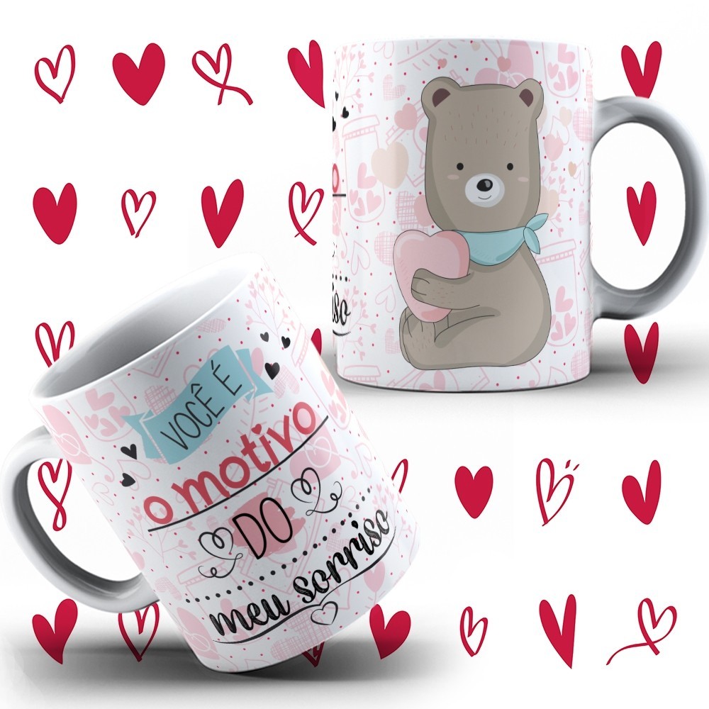 Caneca Xícara Dia Dos Namorados Motivo Do Meu Sorriso Noivo Love Marido Presente - OFERTA RELÂMPAGO