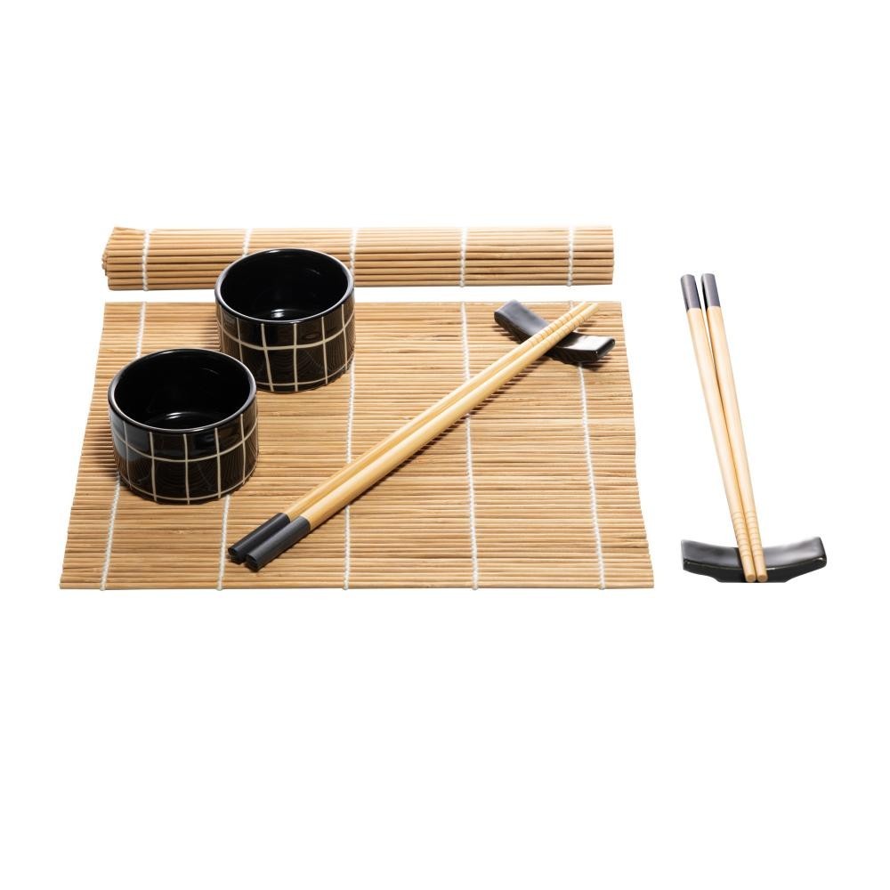 Conjunto 8 Peças para Sushi de Bambu Naka em Oferta na Shopee