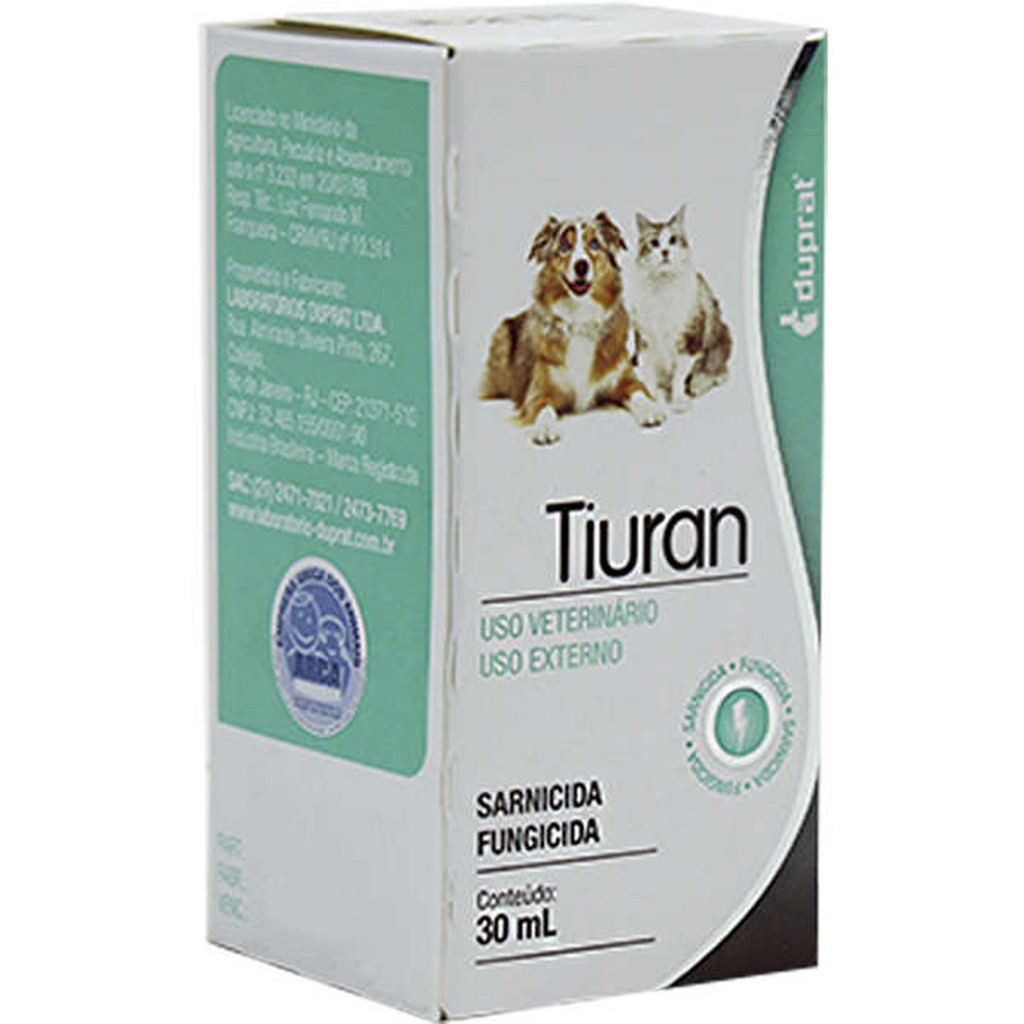Detalhes do Kit Sabonete Tiuran 80 g + Solução Tiuran 30 ml