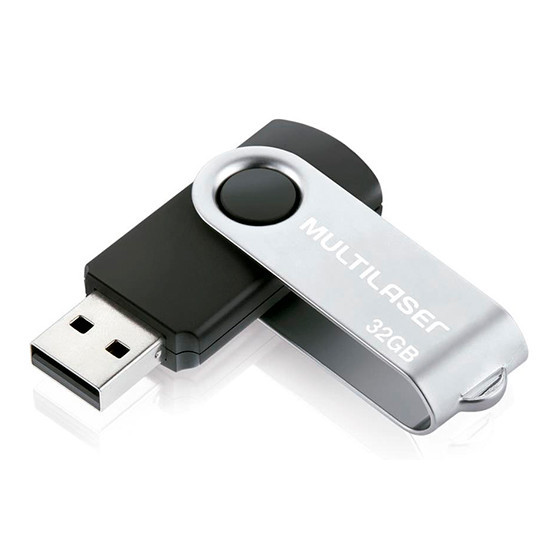 Pen drive 32 Gb Twist 2 USB 2.0 - Multilaser PD589 em Oferta na Shopee