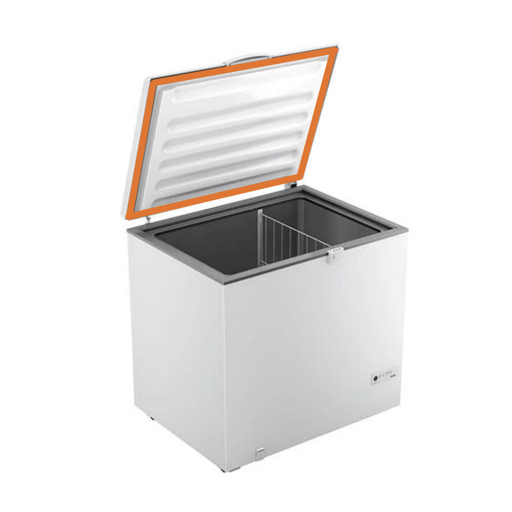 Borracha Gaxeta Porta Freezer para Electrolux Horizontal H200 (cinza) 78x66