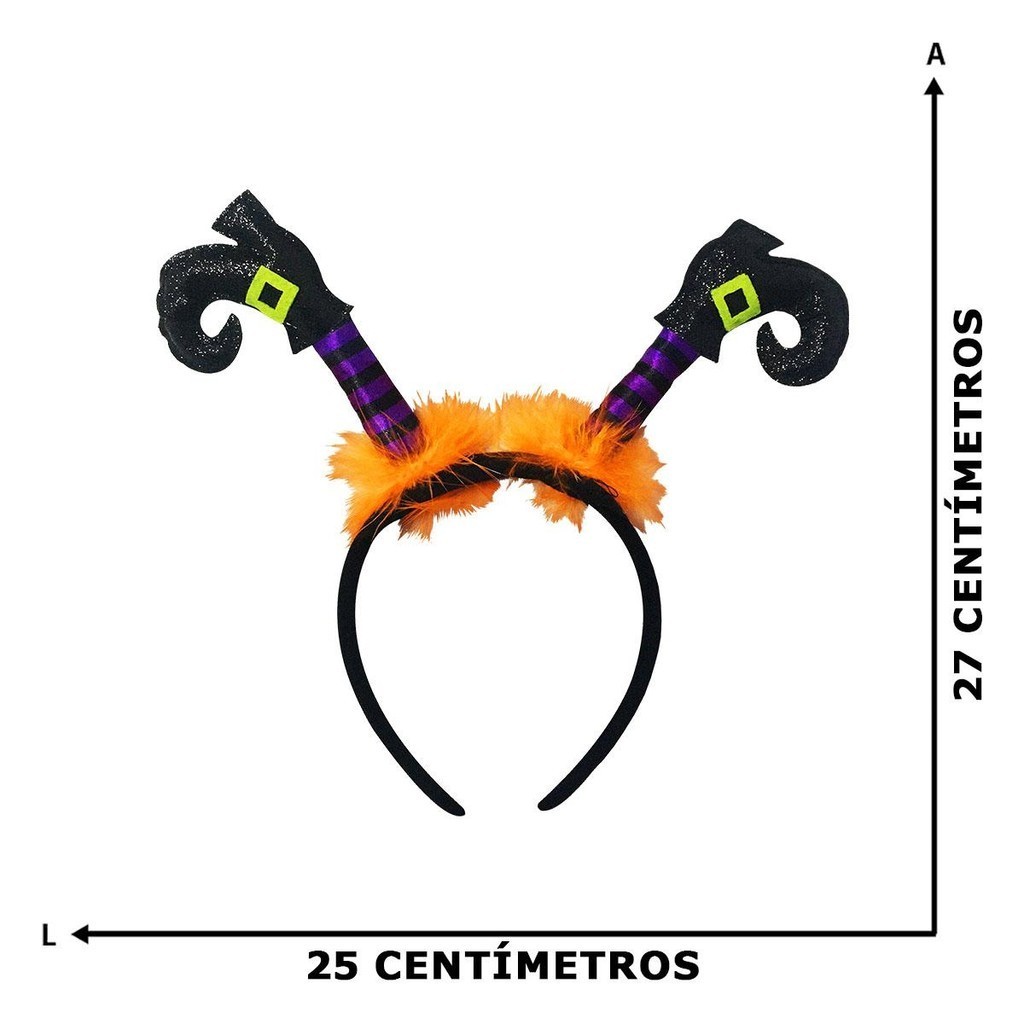 Tiara De Halloween Para Mulheres E Meninas Perna de Bruxa Luxo pra Completar a Fantasia