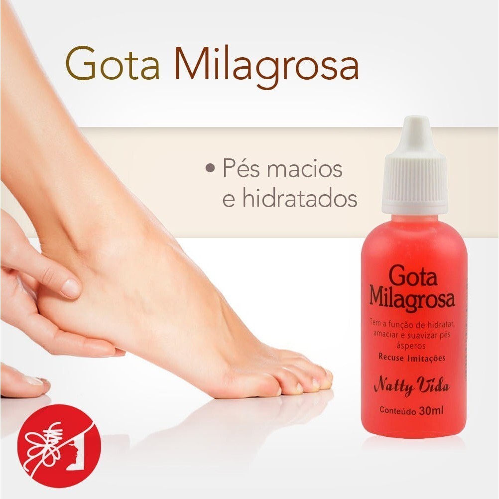 Gota Milagrosa Natty Vida 30ml - Gotinha para Rachaduras
