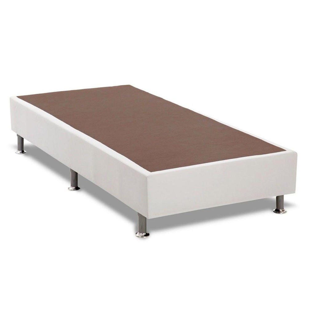 Cama Box Base Solteiro Universal Courano White (78x188x20) - Ortobom em Oferta na Shopee