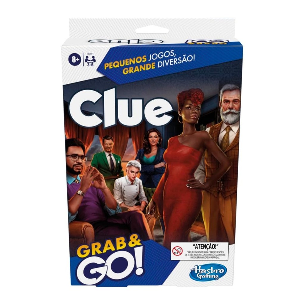 Clue Grab & Go - Jogo de Tabuleiro - Hasbro