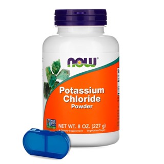 Cloreto em Potássio Pó Now Foods 227g + Porta Cápsulas em Oferta na Shopee