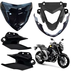 KIT CARENAGEM FAROL FRONTAL FAZER 250 FZ25 PRETO BRILHO 2018 2019 2020 2021 PARAMOTOS YAMAHA