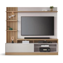 Estante Home Theater Maceió Freijó Off White - Colibri