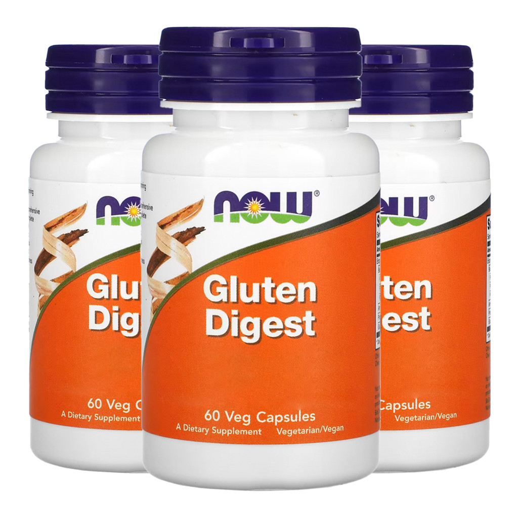 Kit 3x Gluten Digest Enzimas Digestivas Now Foods 60 Veg Caps/Made in Usa em Oferta na Shopee