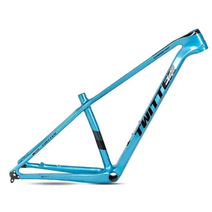 Quadro Bicicleta Twitter Warrior Pro Carbono 29x17 Azul