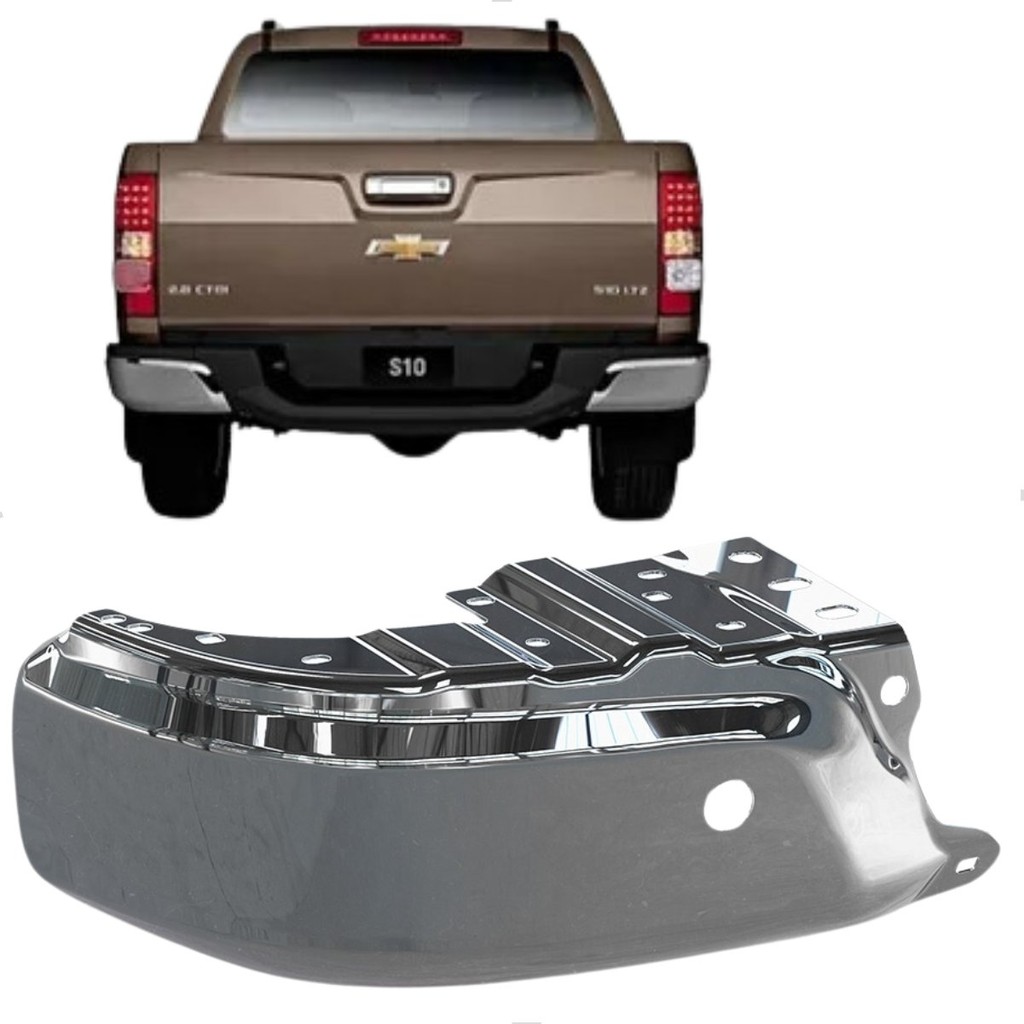 Ponteira Parachoque S10 2017 Até 2023 Lado Esquerdo Com Furo em Oferta na Shopee