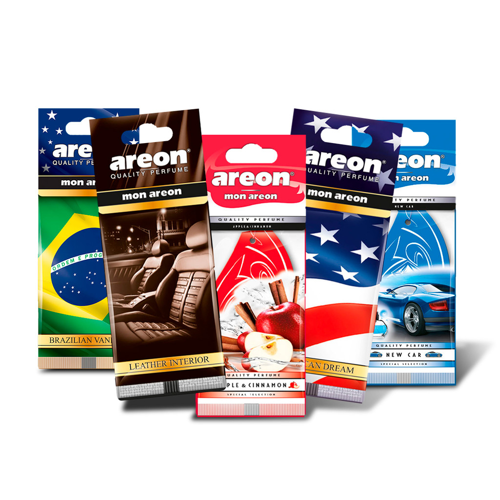 5 UN AROMATIZANTE AUTOMOTIVO AREON FOLHINHA CHEIRINHO