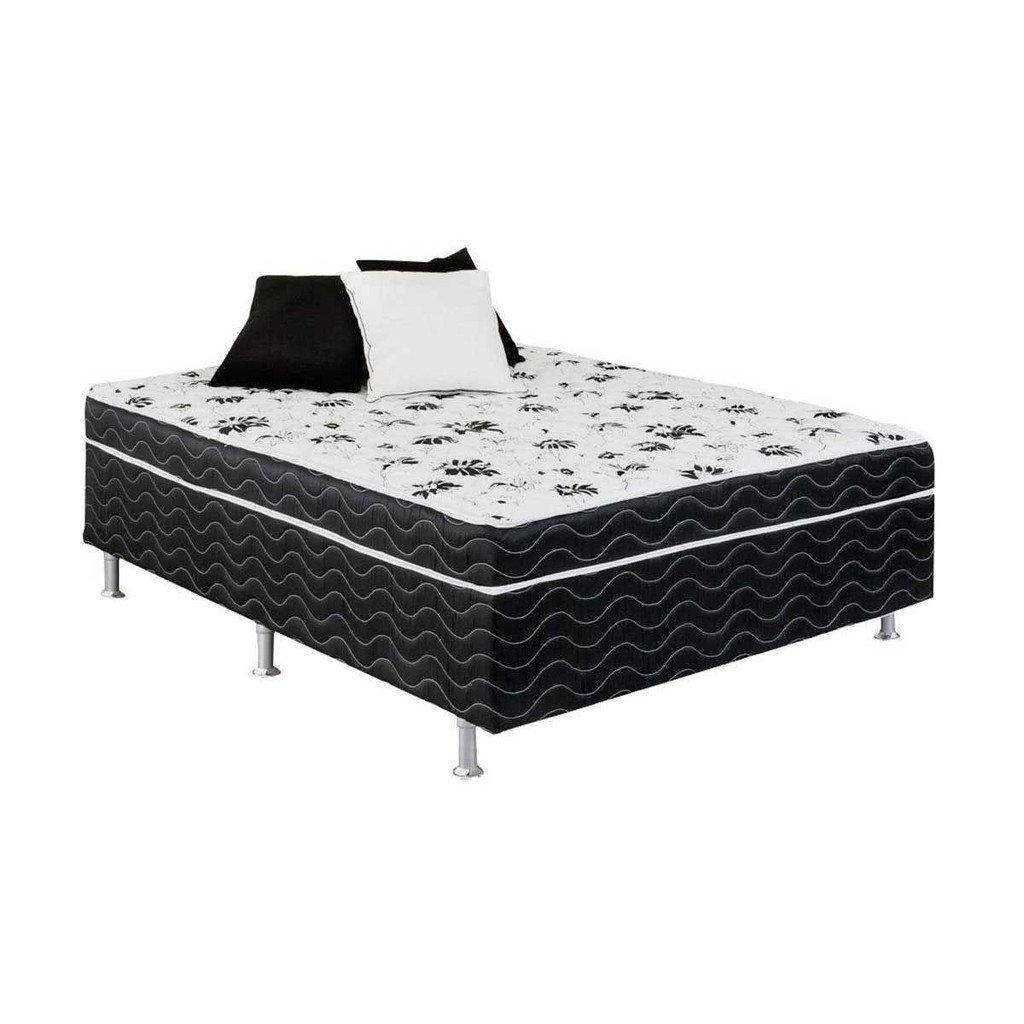 Cama Box Conjugado Casal: Colchão Ortopédico Union (138x188x43) - Ortobom em Oferta na Shopee