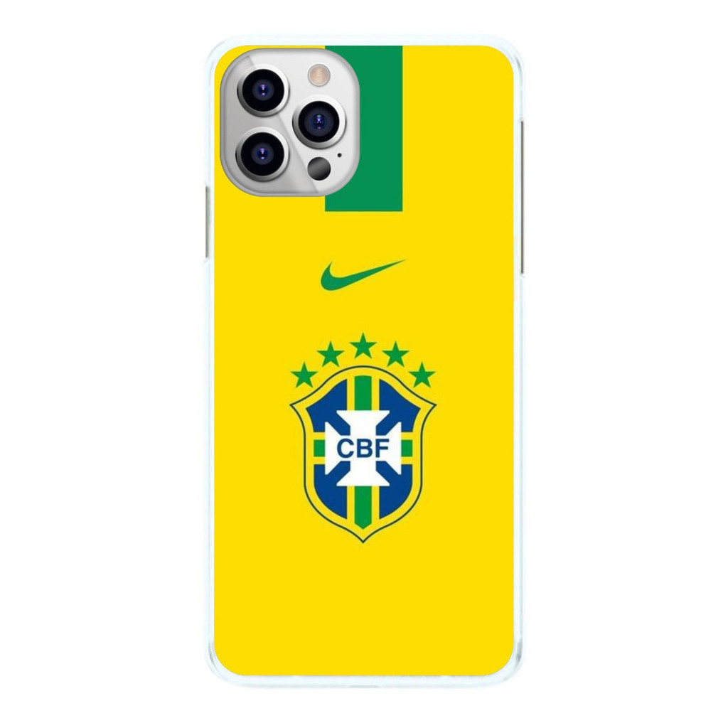 Capinha Seleção Brasileira com Fé no Pé Uniforme Capa de Celular