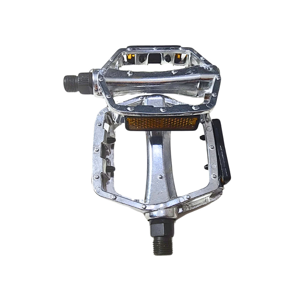 Pedal HP Bike Plataforma Preto ou Prata Alumínio 6061 9/16" Rosca Grossa em Oferta na Shopee