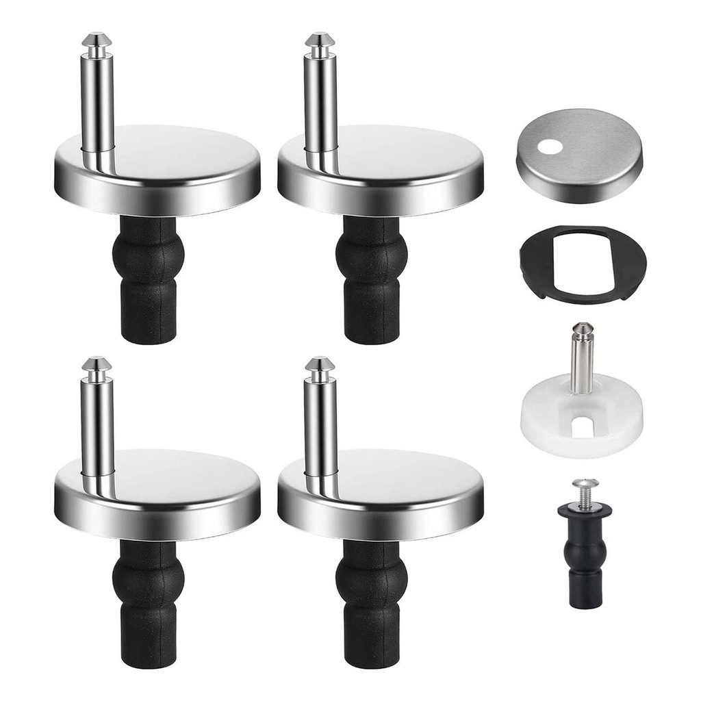 4 Parafuso Fixação Assento Sanitário Expansível Universal, Dobradiças de liberação rápida do assento do vaso sanitário