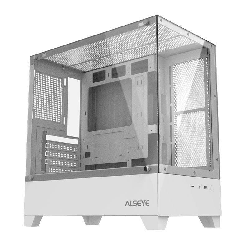 Gabinete Gamer Alseye Rider, Mid-Tower, Lateral de Vidro, Branco, RIDER-W - Computers & Accessories