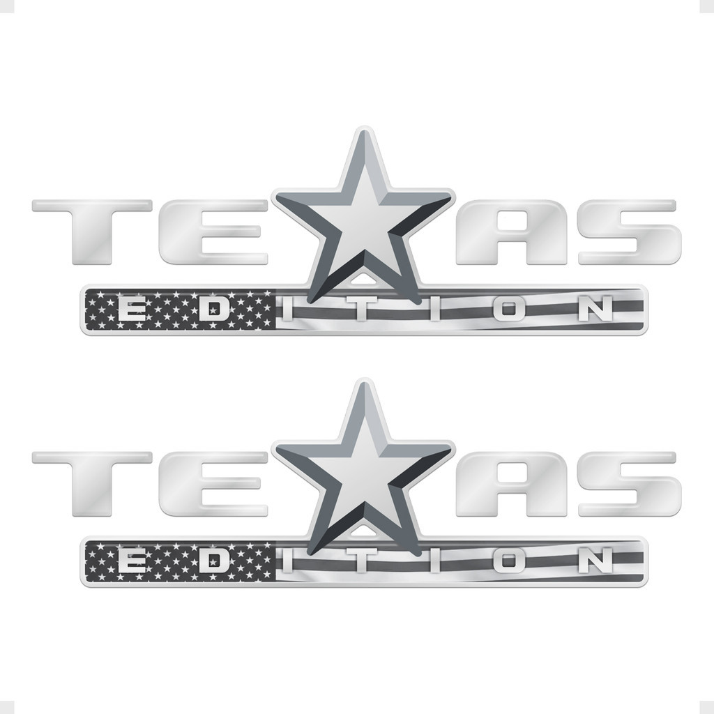 Adesivos Texas Edition Estados Unidos Emblema Caminhonete Genérico