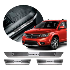 Soleira Acabamento Entrada Porta Aço Inox Dodge Journey