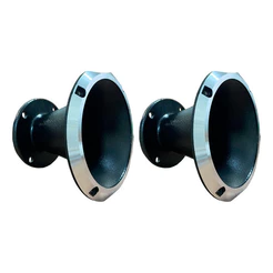 2 CORNETAS BOCAL DE ALUMINIO MODELO 1450 C/FLANGE CORES SOM AUTOMOTIVO
