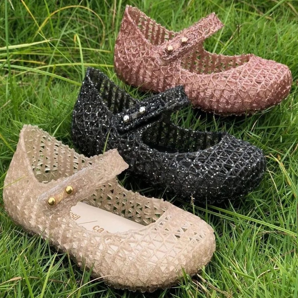 Sapatilha Mini Melissa Campana com Glitter Original Baby