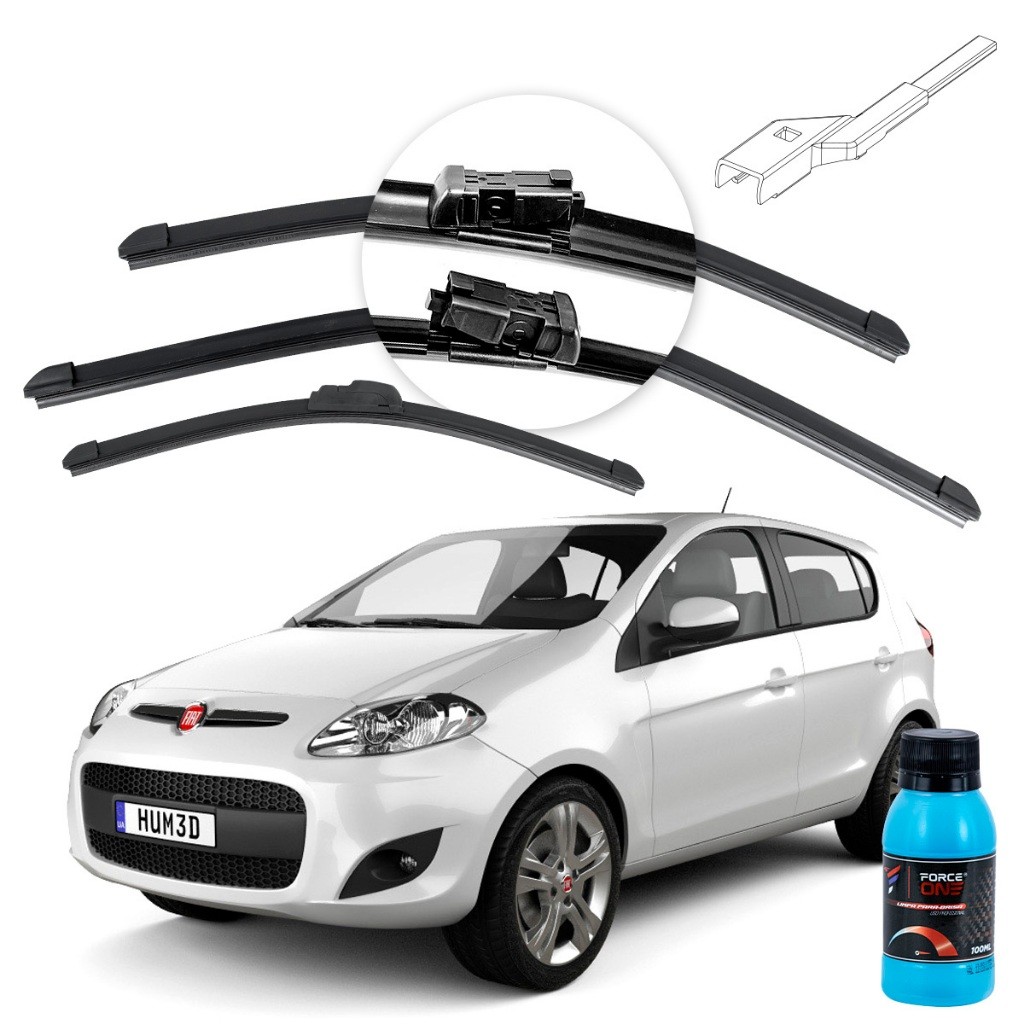 Palheta Limpador de Parabrisa Fiat Palio G2 ano 12 a 18 Especifica Dianteira e Traseira em Oferta na Shopee