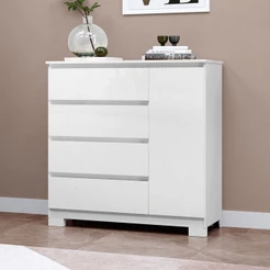 Cômoda Vega 1 Porta 4 Gavetas