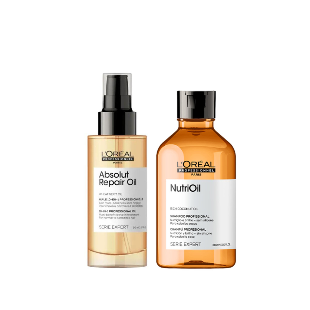 Kit Lóreal Professionnel Absolut Repair Oil + NutriOil em Oferta na Shopee